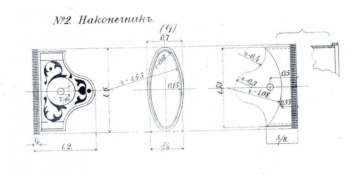 Рукоять кавказского кинжала чертежи