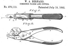 Bernards Pliers first patent №US 479113_July 19 1892_01.jpg
